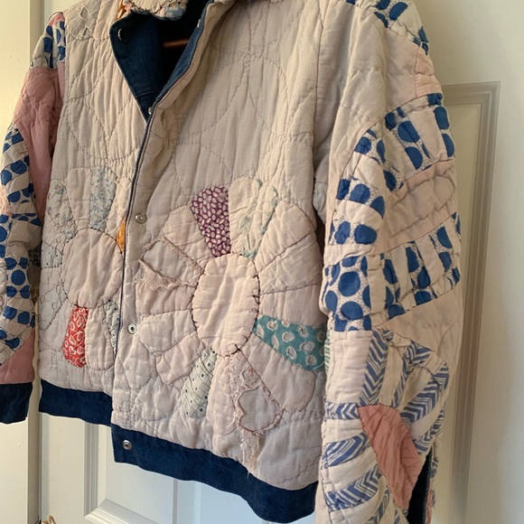OOAK NWT Carleen reversible quilt jean jacket NWT - Picture 4 of 7